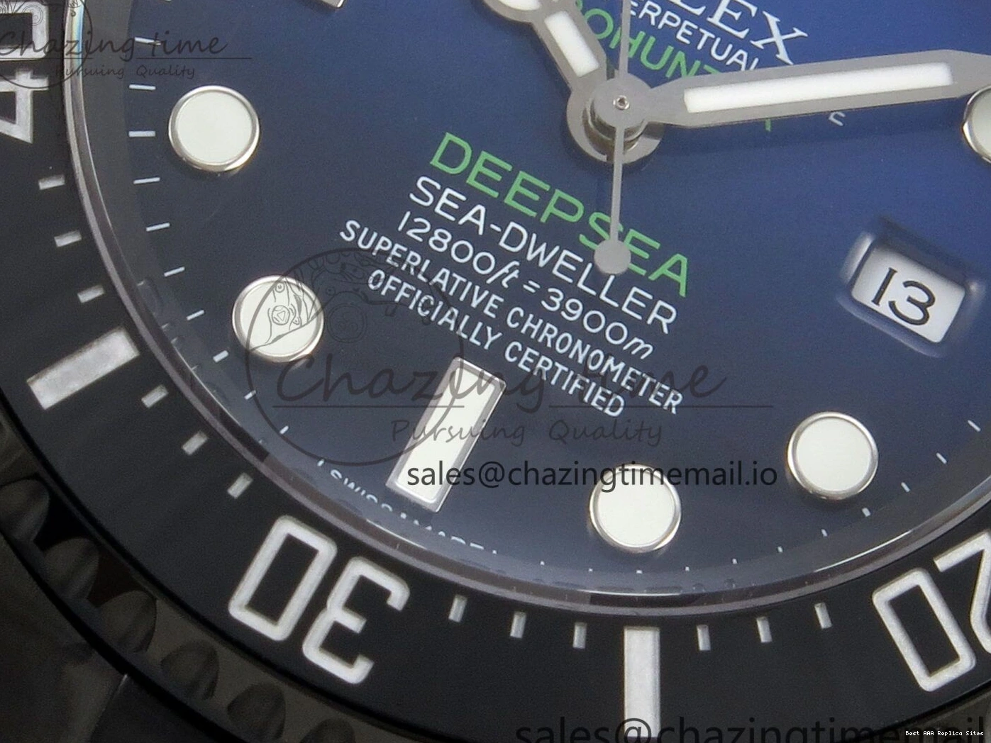 Best AAA Replica Sites Bracelet Ombre Edition 126660 Sea-Dweller 108 DLC Dial Blacken Blue Best 1:1 Durable On SH GMF 1227